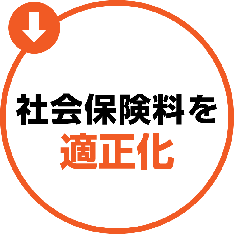 社会保険料を適正化